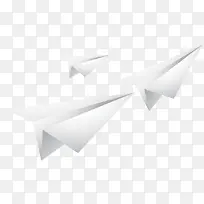 白色纸飞机矢量素材