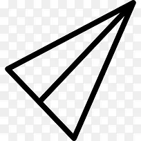 折纸飞机飞图标