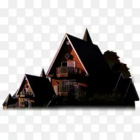 建筑物效果房子效果