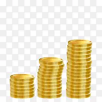 矢量手绘金币