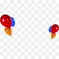 彩色节日漂浮气球