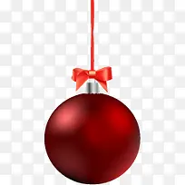 圣诞红色气球装饰元素