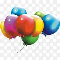 彩色卡通节日可爱气球