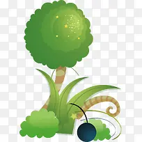 绿树png矢量元素