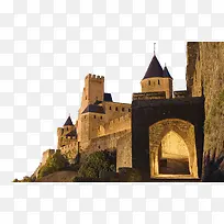 欧式城堡山水图