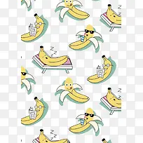 卡通可爱插画香蕉