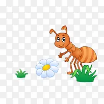 花丛中的小蚂蚁免抠