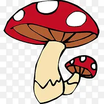 卡通矢量可爱大蘑菇小蘑菇