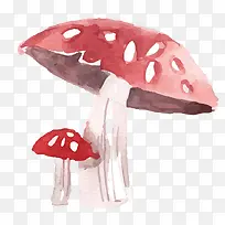 卡通手绘彩色蘑菇