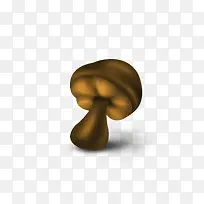 棕色卡通蘑菇