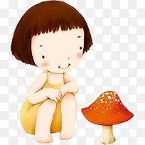 观察蘑菇