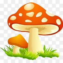 可爱卡通斑点蘑菇造型