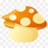 黄色卡通可爱蘑菇
