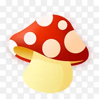 红色可爱蘑菇创意