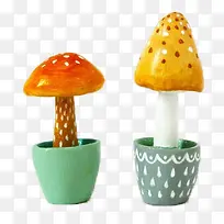 小蘑菇装饰盆景