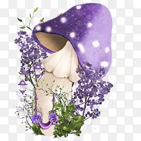 紫色小蘑菇