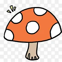 手绘可爱蘑菇