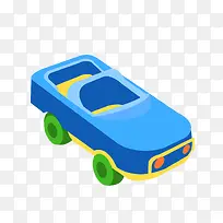 蓝色小汽车玩具