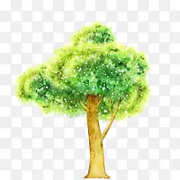 手绘卡通树