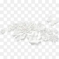 白色花朵立体花朵装饰图片