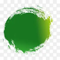 绿色艺术清新墨迹