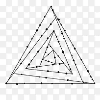 墨迹圆点线条三角形