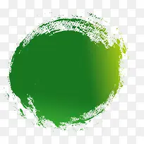 绿色艺术墨迹艺术
