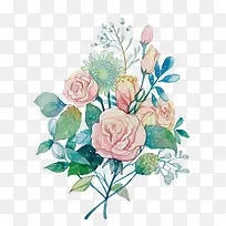 矢量手绘花朵