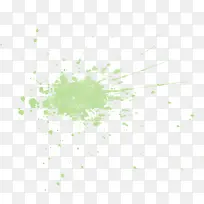 绿色朦胧美景墨迹喷溅