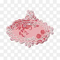 粉色卡通边框