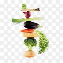 蔬菜叠起