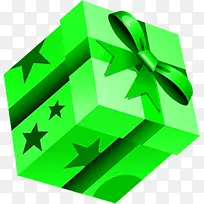 绿色礼盒礼物装饰图片