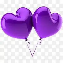 紫色浪漫气球