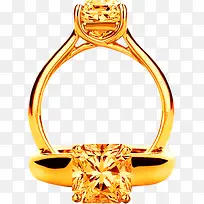 金色戒指素材