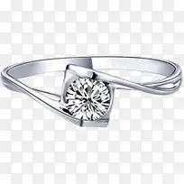 银戒指钻石戒指