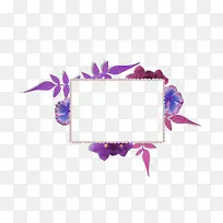紫色花框