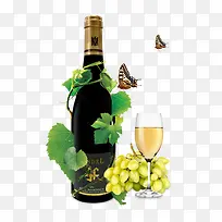 矢量葡萄酒