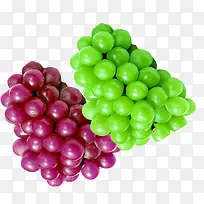 紫色葡萄青葡萄水果高清