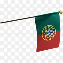 高清摄影葡萄牙国家旗帜