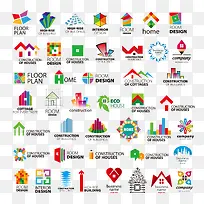 彩色公司商标LOGO矢量图