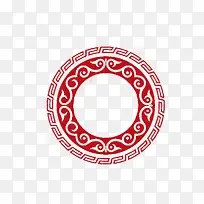 中国风古典圆边框png