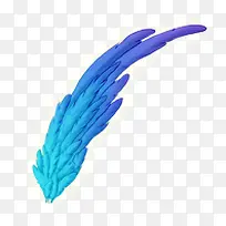 蓝色动物羽毛