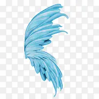 蓝色艺术羽毛图片