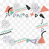 手绘几何艺术花纹