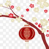 新年灯笼腊梅