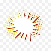 卡通手绘爆炸