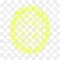黄色爆炸光线七夕情人节