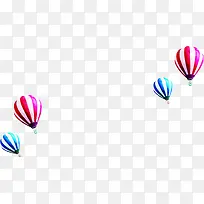 粉色条纹飞翔气球开业