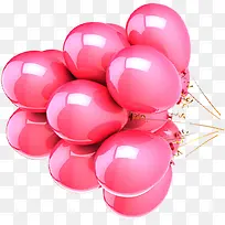手绘粉色梦幻气球装饰