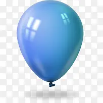 蓝色气球海报背景